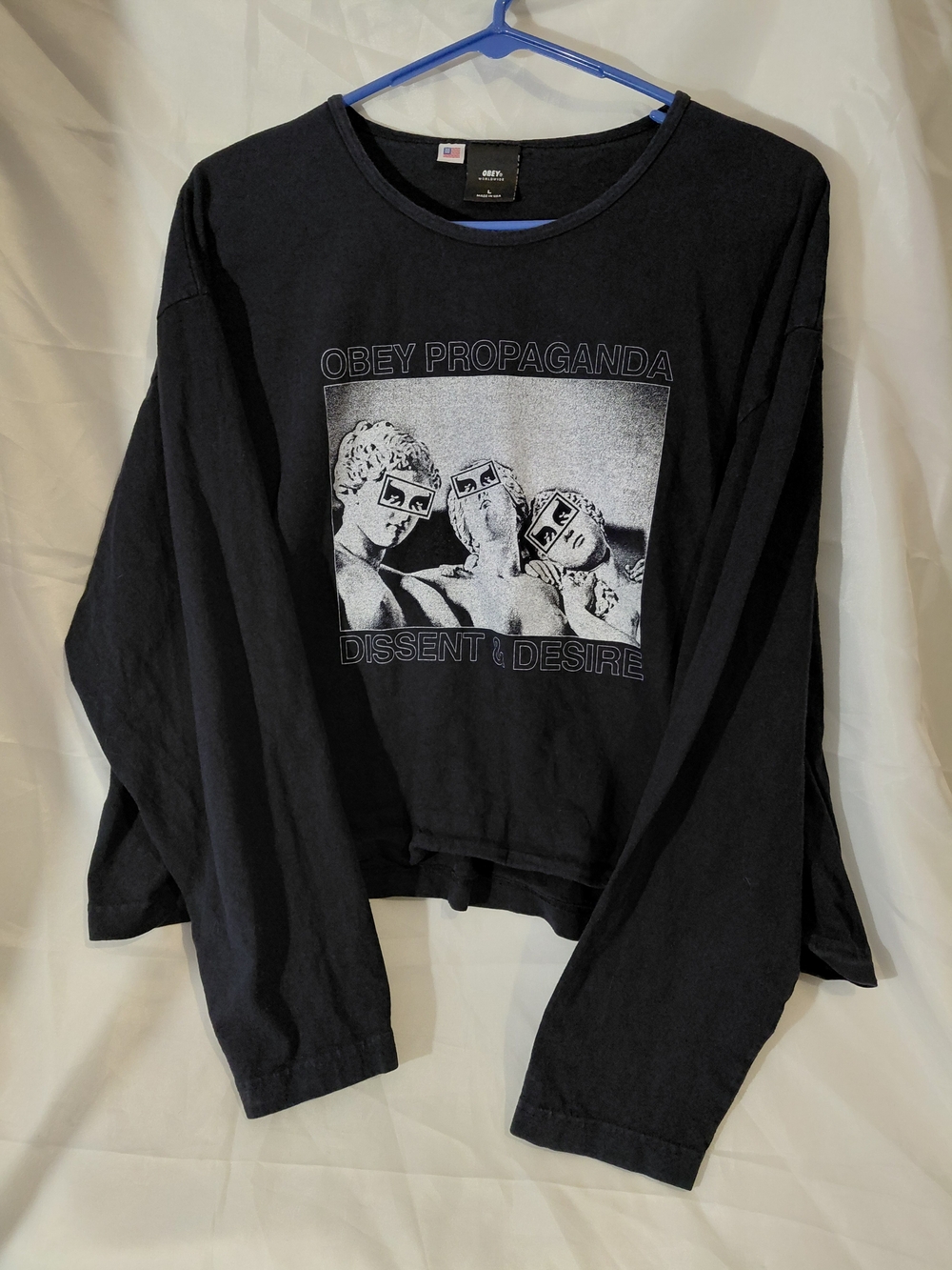 Obey Black 'Obey Propaganda Dissent & Desire' Long-Sleeve Tee - Picture 3 of 7